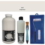 Cadence Mobilya Boyası - Multisurface H - 067 Doğal Hazır 2lt Ultimate Parlak Vernik 500 ml Saten Rulo Set
