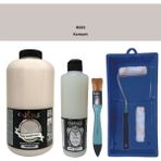 Cadence Mobilya Boyası - Multisurface H - 069 Kement 2000 ml Ultimate Vernik Mat 500 ml Saten Rulo Set