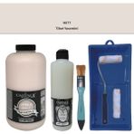 Cadence Mobilya Boyası - Multisurface H - 077 Tibet Yasemini 2000 ml Ultimate Vernik Mat 500 ml Saten Rulo Set