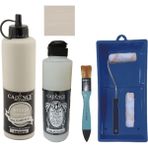 Cadence Mobilya Boyası - Multisurface H - 080 Kumtaşı 500 ml Ultimate Vernik Parlak 250 ml Saten Rulo Set