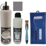 Cadence Mobilya Boyası - Multisurface H - 083 Soho 500 ml Ultimate Vernik Parlak 250 ml Saten Rulo Set