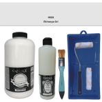 Cadence Mobilya Boyası - Multisurface H - 088 Ekinezya gr i 2lt Ultimate Parlak Vernik 500 ml Saten Rulo Set