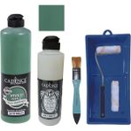 Cadence Mobilya Boyası - Multisurface H - 112 Ofelya 500 ml + Ultimate Vernik Mat 250 ml + Saten Rulo Set