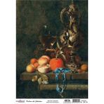 Cadence Natürmort Koleksiyonu SL007 30x42 cm Pirinç Dekupaj Kağıdı