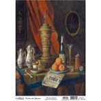 Cadence Natürmort Koleksiyonu SL010 30x42 cm Pirinç Dekupaj Kağıdı