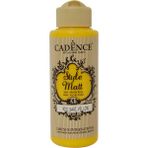 Cadence Style Matt 9011 Sarı Renk Akrilik Boya 120ML Su Bazlı Yüksek Kapatıcılık Özelliği