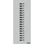 Cadence U051 10X25 cm Siyah Stencil Boyama Şablonu