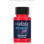 Cadence Uv Reaktif Boya Kırmızı Renk 50 Ml Midnight Shine Serisi Akrilik Boya