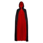 Cadılar Bayramı Kapüşonlu Pelerin - Tam Boy Kadife Pelerin, Cadılar Bayramı Cosplay Kostümleri, Şövalye Fantezi Havalı Kostüm Unisex Kadınlar ve Erkekler İçin
