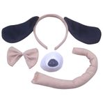 Cadılar Bayramı Karnaval rol yapma sahne Şapkalar Kuyruk cosplay aslan tilki kedi Kaplan kulakları saç çember kuyruk takım (Köpek dört parçalı set)