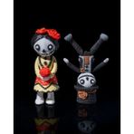 Cadılar Bayramı Ölü Gelin Oyuncak Ölü Gelin Damat Örgü Oyuncak Halloween Ölü Gelin 12CM