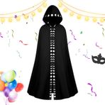 Cadılar pelerini yetişkin kadınlar için - palto pelerin Cosplay kostümü üniseks cadılar bayramı pelerini | Cadılar Bayramı yetişkin kapüşonlu pelerin ayarlanabilir uzun kapüşonlu elbise sahne
