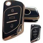 Cadillac Tipli Kd Keydiy Nb30 Uyumlu Kumanda Anahtar Kılıfı Oto Anahtarlık Siyah Gold