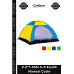 #Çadır Kamp Dağ Su Geçirmez Rüzgara Dayanıklı Outdoor Aile Tipi 2.2*1.35M 4-5 Kişilik Manuel Çadır