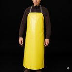 ÇADIRAVM Endüstriyel Su Geçirmez Önlük, 650 gr Kalın Polyester, 72×121 Cm, Kasap, Bulaşık ve Mutfak Önlüğü - Sarı