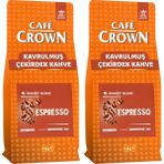 Cafe Crown Çekirdek Kahve 2X1KG (Medium Roast, Sunset Blend,espresso) - 2 kg