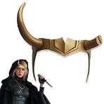 CAFELE Boynuzlu Süper Kahraman Kaskı, 2021 TV Dizisi Film Thor Ragnarok İskandinav Mitoloji Maskesi Cosplay Cadılar Bayramı Kostümü Parti Donanımı (Lady L0KI)