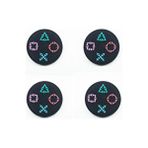 Cafele Desenli Sony Ps5/Ps4/Ps3 Analog Koruyucu Silikon Pad - Geometri Desen - Kahverengi