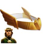 CAFELE Süper kahraman kask boynuzları Cosplay, 2021 TV süper kahraman serisi film Thor Ragnarok taç maskesi cadılar bayramı kostüm aksesuarları, Süper Kahraman_Kid Kahraman, One Size for Adult
