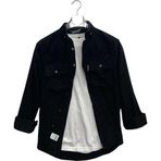 Cafes Uzun Kol Slim Fit Erkek Kadife Gömlek-6969