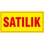 Çağ Ajans Satılıktır.. 3mm Dekota Uyarı Levhası 17X35 cm