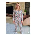ÇAĞ MODA Viskon desenli Pijama Takımı