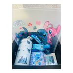 Caga Home CAGA Kuromi ve Stitch Temalı Çocuk Hediye Kutusu Kırtasiye ve Okul Seti Çelik Sızdırmaz Termos (Pipetli-600ml)