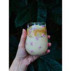 Caga Home Caga Pinterest 4'lü Pembe Fiyonk Desenli Cam Su Bardağı Seti 350 ml