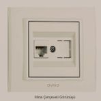 Çağatay Elektrik Ovivo Mina Krem Data Prizi Mekanizma