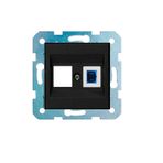 ÇağatayElektrik Ovivo Siyah Nummeris Telefon+sc Fiber Optik Priz Mekanizma-çerçeve Yoktur!!!