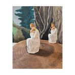 ÇAĞATÖLYE Dekoratif Anneler Günü Anne Çocuk Bebek Biblo (9*7 cm)