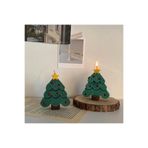 ÇAĞATÖLYE Silikon Kalıp Yeni Yıl Yılbaşı Noel Yıldızlı Çam Ağacı Mum Ve Taş Silikon Kalıbı 8*6,5 Cm