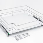 Çağdaş AR10 45 cm Ahşap Tabanlı Teleskopik Tandem Motion Frenli Mutfak Çekmece Sepeti