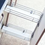 Çağdaş Frenli Ahşap Yandan Raylı Şişelik-Deterjanlık 11 cm - Mobilya Hırdavatı