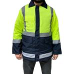 Çağdaş İş Güvenliği Ekipmanları Reflektörlü Parka Sarı Lacivert - Sarı - Lacivert - XL