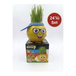 Çağdaş Oyuncak 24’lü Emojili Çim Adam Seti | Dekoratif Saksı Oyuncak | Eğitici & Eğlenceli Hediye |