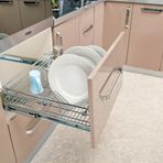 Çağdaş RTB04 50x17 cm 3'lü Telekopik Frenli Mutfak Tabaklık Bardaklık