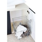 Çağdaş RUÇ04 38 cm Banyo Teleskopik Raylı Uzun Çamaşır Sepeti