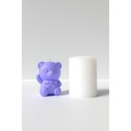 Cage Art Studio Mini Ayıcık Mum Silikon Kalıp - Ayıcık Mum Kalıbı - Teddy Mum Silikon Kalıbı 7x5.5 cm - 1 Adet