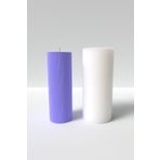 Cageartstudio Büyük Desenli Silindir Mum Silikon Kalıp 15cm - Pillar Mum Kalıbı Soya Wax Mum Yapım Malzemeleri