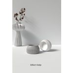 Cageartstudio Mini Beton Mumluk Silikon Kalıp - Dekoratif Küçük Boy Beton Mumluk Kalıbı /Mum Yapım Malzemeleri