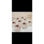 Çağıl Candles Kuru Çiçek Detaylı Seramik Mum | 5 Adet El Yapımı Soya Mum | Söz Hediyelik Dekoratif Hediye - Beyaz