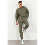 Çağla Casual O Yaka Lastik Paça Pamuklu Erkek Oversize Eşofman Takımı - 85120