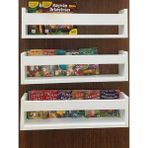 Çağla Design 3'lü Duvar Rafı Beyaz Renkli Suntalam Kitaplık 50 cm Genişlik ve 10 cm Derinlik