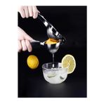 Cagla Homes Limon Sıkacağı Döküm Portakal Narenciye Sıkacağı Gümüş Lüx Gerçek Döküm Büyük 23 Cm Boy X 8 Cm Çap
