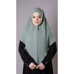 Çağla Yeşili Pratik Hazır Geçmeli Tesettür Eşarp Aerobin Kumaş Çapraz Hijab 2307_32