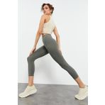 Çağla Yüksek Bel Slim Fit Dar Paça Kadın Kapri Tayt - 93097 | S