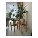 ÇağlaDesign Ahşap Dekoratif Saksı Altlığı 3 Lü 40*50*60 Cm