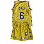 Çağrı Giyim Los Angels Lakers Nba LeBron James Çocuk Basketbol Forması - Sarı - 6 - 7 Yaş
