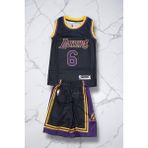 Çağrı Giyim Los Angels Lakers Nba LeBron James Çocuk Basketbol Forması - Siyah - 5 - 6 Yaş